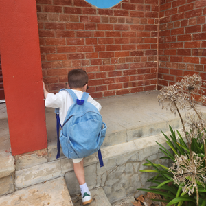 Denim backpack