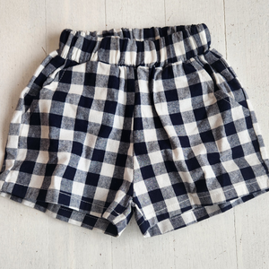 Plaid short Navy