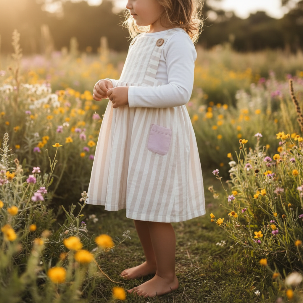 Millpond Pinafore with Long Sleeve