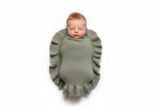 Baby Ruffle Blanket - Fern
