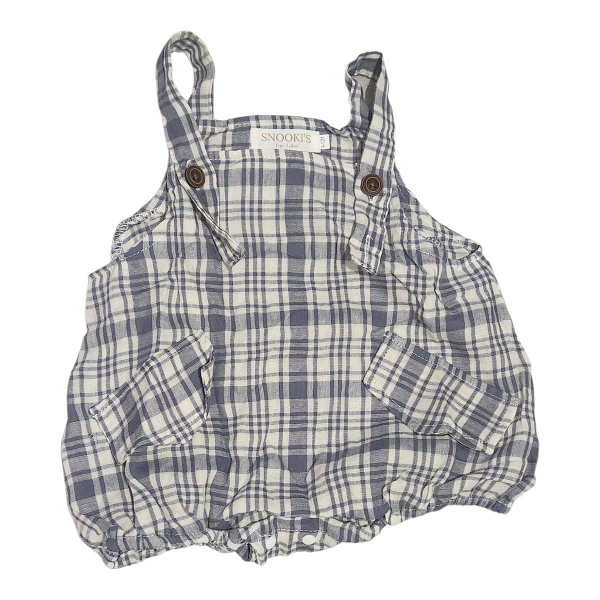 Plaid Baby Romper