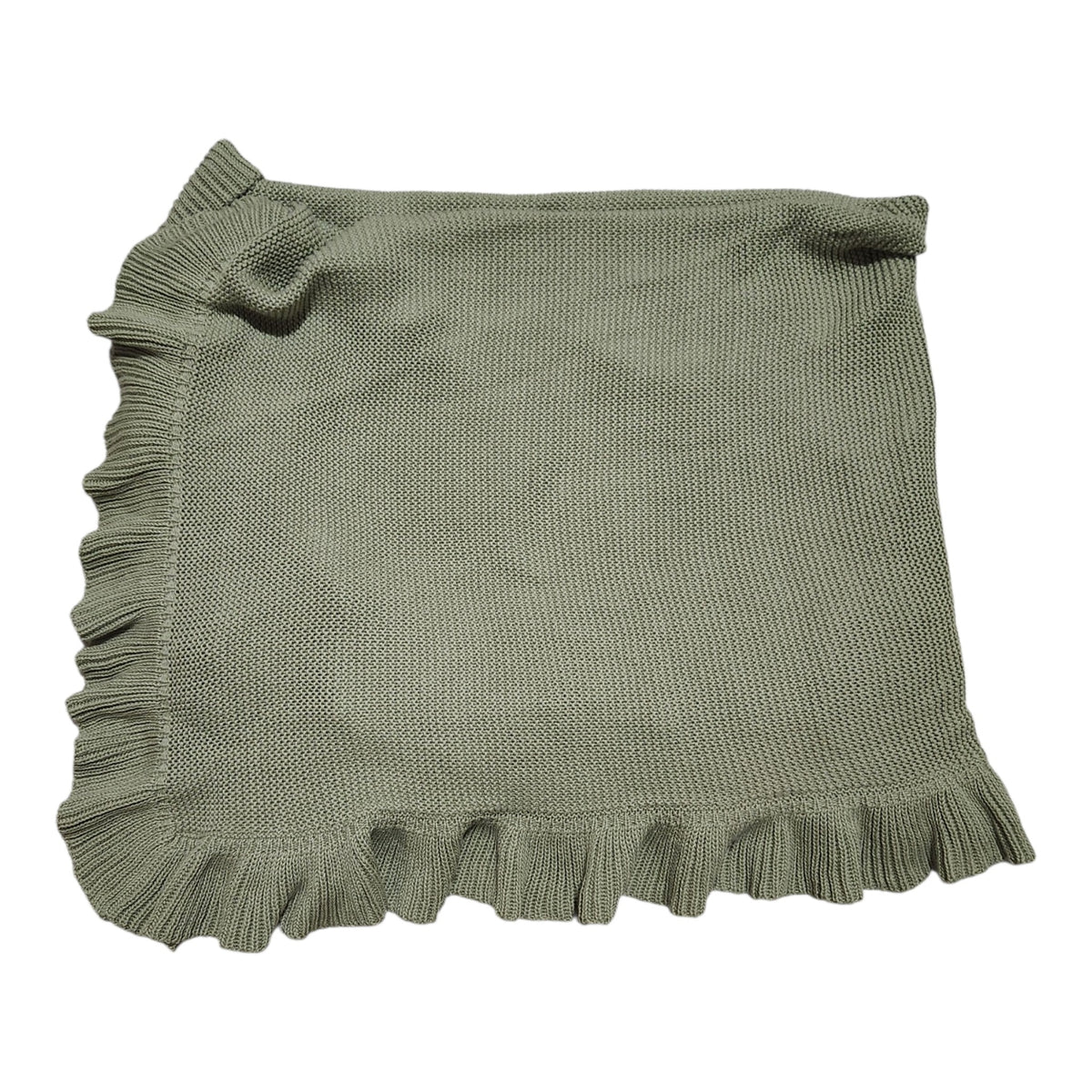 Baby Ruffle Blanket - Fern